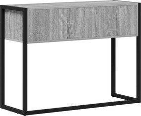 vidaXL End Table Γκρίζο Σονομα 100 x 36 x 75 εκ. Επεξεργασμένο ξύλο