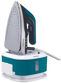 Σίδερο Beper P204CAL200, 2250W, Κεραμική πλάκα, Θερμοστάτης, Φίλτρο, Συνεχής κύκλος, Λευκό/Μπλε-Πράσινο