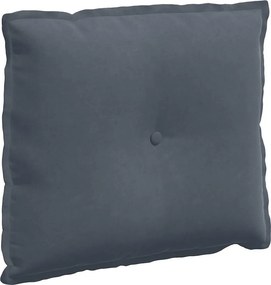 vidaXL Μαξιλάρι Πλάτης Σκούρο Γκρι 60 x 50 x 19 cm