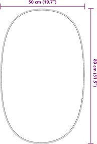 vidaXL Καθρέφτης Τοίχου Χρυσός 80 x 50 εκ.