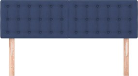 vidaXL Κεφαλάρια Μπλε 144x5x78/88 εκ. Ύφασμα