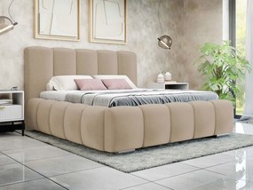 Επενδυμένο κρεβάτι Wizko-Mpez-160 x 200