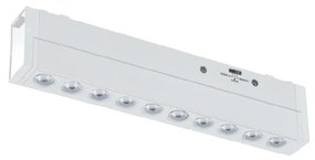 Φωτιστικό LED 20W 3CCT για Ultra-Thin μαγνητική ράγα σε λευκή απόχρωση D:45X2,6X4,8cm  (TMU0160-WH)