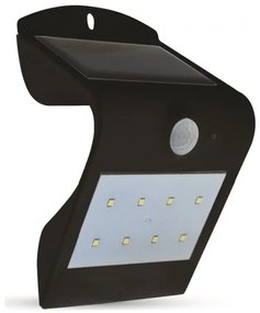 Ηλιακό Φωτιστικό LED V-TAC 1.5W με Αισθητήρα Solar Wall Light 4000K+3000K Black+Black Body 7097