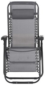 ΠΟΛΥΘΡΟΝΑ RELAX COMPANION HM5095.11 ΓΚΡΙ TEXTILENE-ΜΑΥΡΟ ΜΕΤΑΛΛΟ 67x145x110Υεκ.