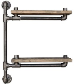 Ραφιέρα Τοίχου Boruraf 792EVL1837 60x13x47cm Walnut