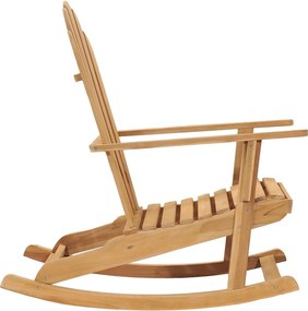vidaXL Κουνιστή Πολυθρόνα Adirondack από Μασίφ Ξύλο Teak