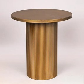ΒΟΗΘΗΤΙΚΟ ΤΡΑΠΕΖΑΚΙ ΜΕΤΑΛΛΙΚΟ ΧΡΥΣΟ 48X48X51cm|750-39550