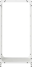 vidaXL Ράφι Καυσόξυλων Λευκό 44x28x90 εκ. Χάλυβας ψυχρής έλασης