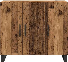 vidaXL Πλαϊνό γραφείο Παλιό ξύλο 90 x 34 x 80 εκ. Επεξεργασμένο ξύλο