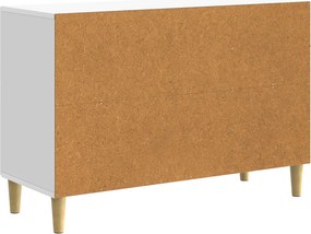 vidaXL Πλαϊνό γραφείο Λευκό 89 x 34,5 x 60 εκ. Επεξεργασμένο Ξύλο