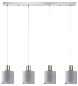 Φωτιστικό Οροφής - Ράγα Adept Tube 77-8427 85x15x300cm 4xE27 60W Nickel-Grey Homelighting