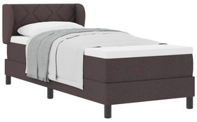 vidaXL Κρεβάτι με Στρώμα Στρώμα Καφέ 80x200 εκ. Ύφασμα