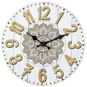 Ρολόι Τοίχου ArteLibre MDF Φ34x3.8cm