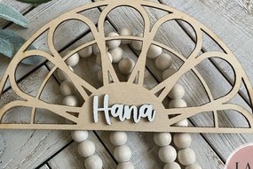 Σετ των 3 Intra απο ξύλο plywood 3mm-4mm πάχος Boho Name Δίασταση 8x8 cm INTRAFABR-70929494