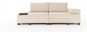 3-Seat Sofa-Bed Perenna Chenille - Cream Cream