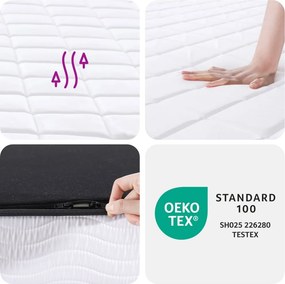 vidaXL Στρώμα Αφρού Medium Soft 80x200 εκ.