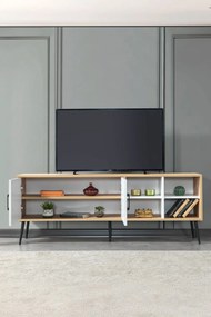 Έπιπλο Τηλεόρασης Sapphire Δρυς / Λευκό SODE 160x35x20