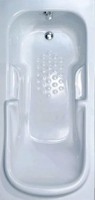 Sanitec Pauline 527 - Παραλληλόγραμμη Μπανιέρα 170x80 εκ - Pneumatic Basic, Χωρίς, Χωρίς, Με Θερμαντήρα