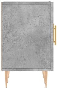 vidaXL Έπιπλο Τηλεόρασης Γκρι Σκυροδέματος 150x30x50 εκ. Επεξ. Ξύλο