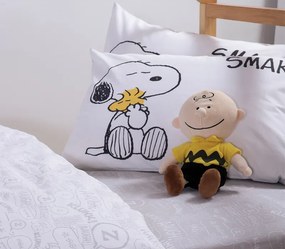 Σετ Σεντόνια Παιδικά Μονά Snoopy Smak White/Grey 2x(170x260) + 1x(52x72) - Nef-Nef Homeware