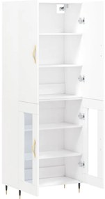 vidaXL Ντουλάπι Λευκό 69,5x34x180 εκ. από Επεξεργασμένο Ξύλο
