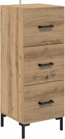 vidaXL Πλαϊνό γραφείο Artisan Oak 34,5 x 34 x 90 εκ.