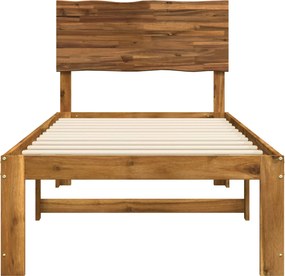 vidaXL Μονό Κρεβάτι με Κεφαλάρι ROSTOCK Φυσικό 75 x 190 cm
