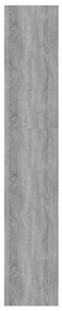 vidaXL Βιβλιοθήκη/Διαχωρισ. Χώρου Γκρι Σκυρ. 60x24x186 εκ. Επεξ. Ξύλο