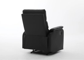 Πολυθρόνα Ανακλινόμενη ArteLibre TALITHA Μαύρο PU 79x97x101cm