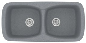 Sanitec Classic 319 Metallic Silver Νεροχύτης