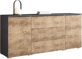 Μπουφές Vera-Φυσικό - Ανθρακί