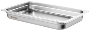 VEVOR 6 Pack Full Size Hotel Pans Steam Table Pan Stainless Steel 2.5" Deep