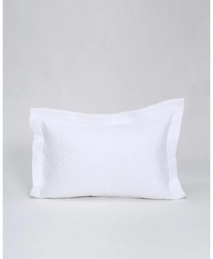Ζακάρ Πικέ Μαξιλαροθήκη Oxford Augerinos 50x70 5cm Άσπρο