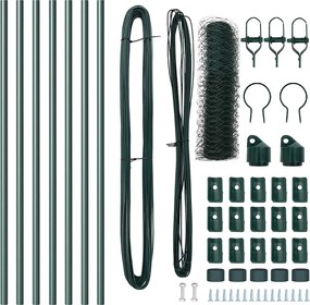 vidaXL Στύλος Περιφράξεων Πράσινο 10 x 0,4 m (50 mm πλέγμα)