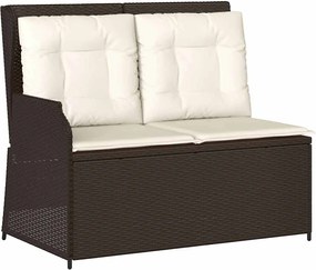 vidaXL Παγκάκι κήπου Καφέ συνθετικό ρατάν