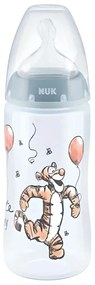 Μπιμπερό First Choice Plus Winnie The Pooh Tiger 10741035 300ml Temperature Control 0-6 Μηνών Grey Nuk 300ml Polypropylene