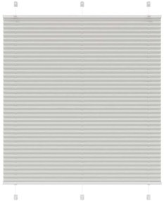 vidaXL Πλισέ περσίδα ανοιχτό γκρι 115x150 cm Πλάτος υφάσματος 114,4 cm