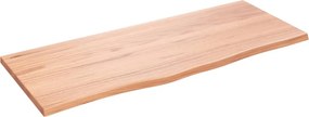 vidaXL Πάγκος Μπάνιου Ανοιχτό Καφέ 100x40x2 εκ. Επεξ. Μασίφ Ξύλο