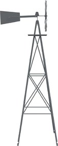 vidaXL Ανεμόμυλος Γκρι 84 x 68 x 245 εκ. Σίδερο