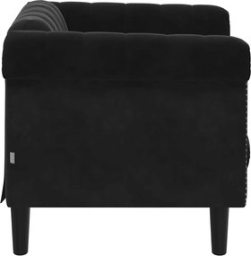 vidaXL Πολυθρόνα Μαύρη Βελούδινη