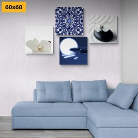 Σετ εικόνων Feng Shui σε λευκό & μπλε σχέδιο