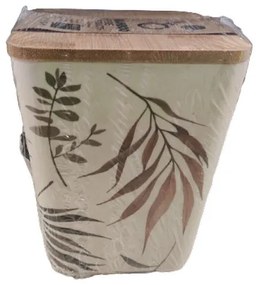 Lalos Δοχείο Bamboo 11x11x14.5cm Medium Πράσινο 5578-6