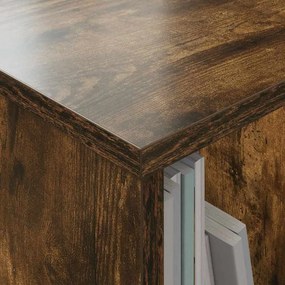 vidaXL Ράφι Περιοδικών 2 pcs Καπνιστό Δρύς 35 x 30 x 45 εκ.