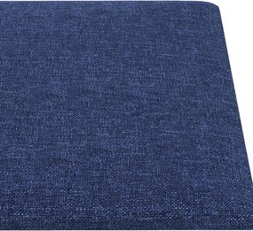 vidaXL Κεφαλάρι Τοίχου 12 pcs Μπλε 90 x 15 cm ύφασμα