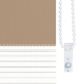 VidaXL Στόρι Ζέβρας Καφέ 50x200 εκ. Πλάτος Υφάσματος 45,9 εκ. Πολυεστέρας