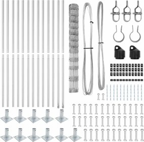 vidaXL Στύλος Περιφράξεων Γαλβανισμένο 25 x 1,4 μ Ατσάλι