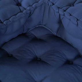 vidaXL Μοντέρνος Πουφ Ινδγκό 140x70x36 Ύφασμα