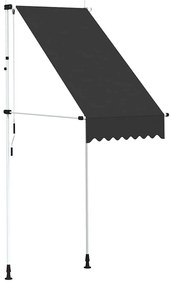 vidaXL Τέντα Συρόμενη Χειροκίνητη Ανθρακί 100 εκ.