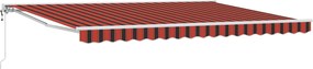 vidaXL Ηλεκτρική Αυλή 4,5 x 3 m Πορτοκαλί και καφέ οριζόντια ρίγα